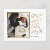 Happy and Healthy New Year Photo Briefkaart (Voorkant)