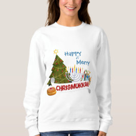 Happy and Merry Chrismukkah Interfaith Holiday Art Trui