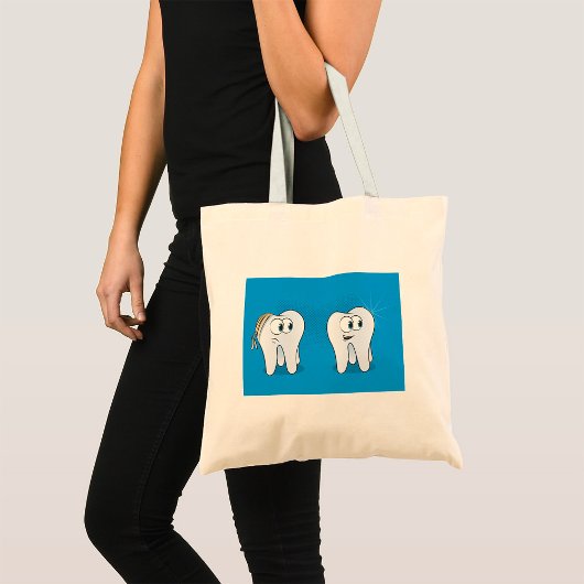 Happy and Sad Teeth Tote Bag