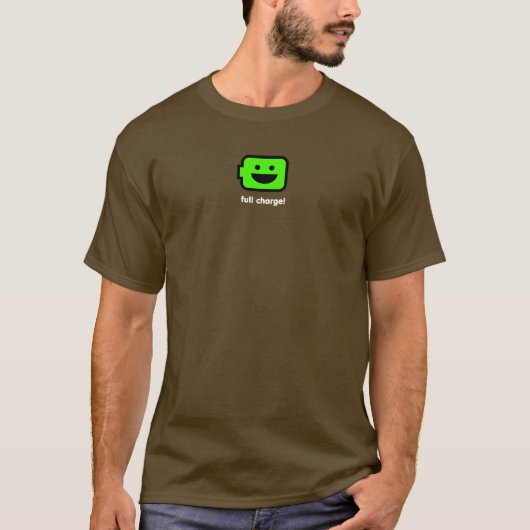 Happy Android-batterij T-shirt (Voorkant)