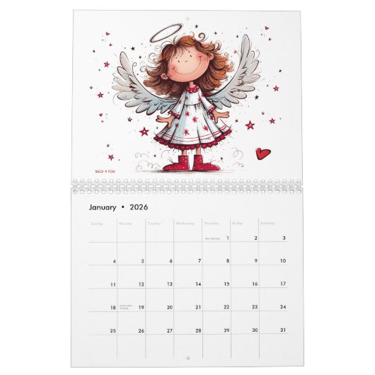Happy Angels – Glückliche Engel 2026 Kalender (Jan 2026)