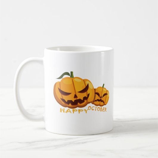Happy Angry Pumpkin Koffiemok (Links)