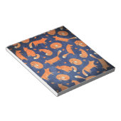 Happy animal vos-patroon notitieblok (Schuin)