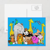 Happy Animals Briefkaart (Voorkant / Achterkant)