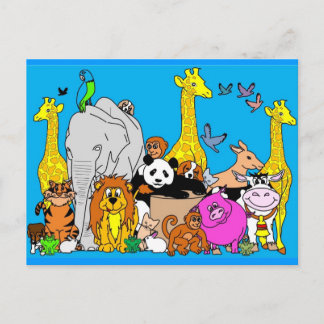 Happy Animals Briefkaart