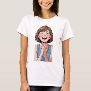 Happy Anime Esthetische Vector T-shirt
