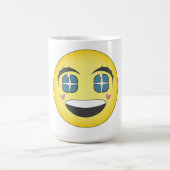 Happy anime gezicht koffiemok (Center)