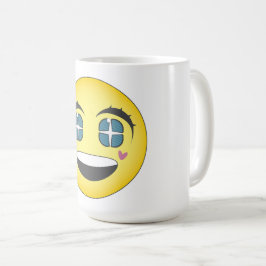 Happy anime gezicht koffiemok