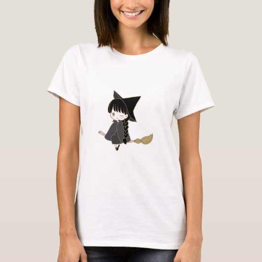 Happy Anime-heks van Halloween T-shirt (Voorkant)
