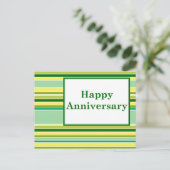 Happy Anniversary beroemd gemaakt door Spring Stri Briefkaart (Staand voorkant)