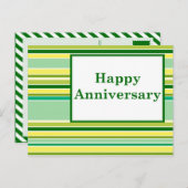 Happy Anniversary beroemd gemaakt door Spring Stri Briefkaart (Voorkant / Achterkant)