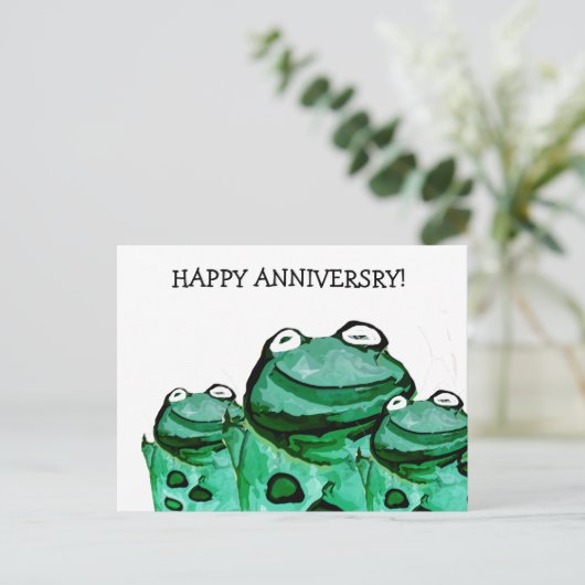 Happy Anniversary Briefkaart (Staand voorkant)