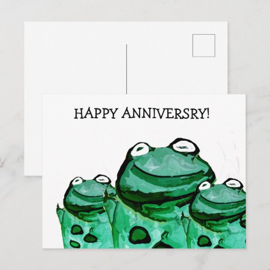 Happy Anniversary Briefkaart (Voorkant / Achterkant)