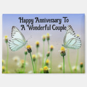 Happy Anniversary Butterflies Magnet (Voorkant)