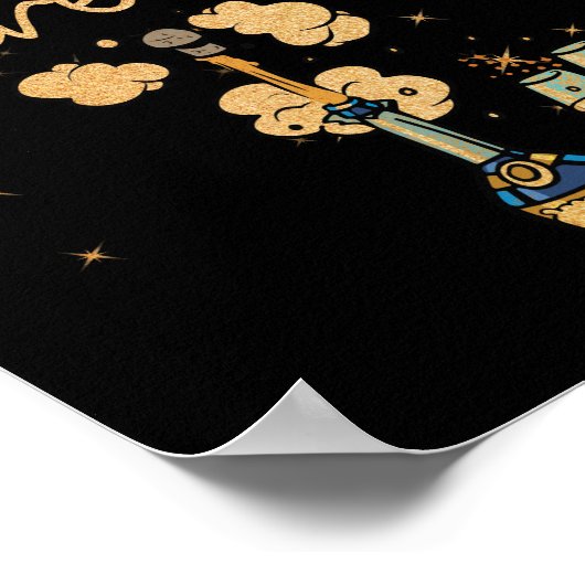 Happy Anniversary Cheers Wine Bottle Poster (Hoek)