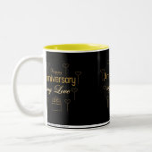**HAPPY ANNIVERSARY** COFFEE MUG TWEEKLEURIGE KOFFIEMOK (Links)