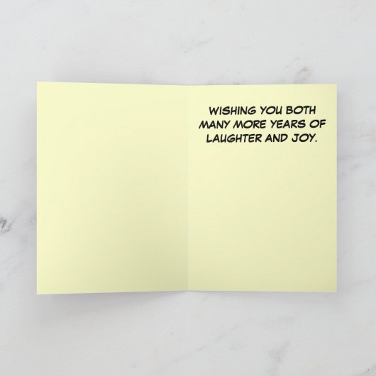 Happy Anniversary Craziest Couple I know Kaart (Binnen)