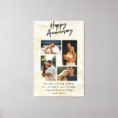 Happy Anniversary Custom Collage Canvas Afdruk (Voorkant)