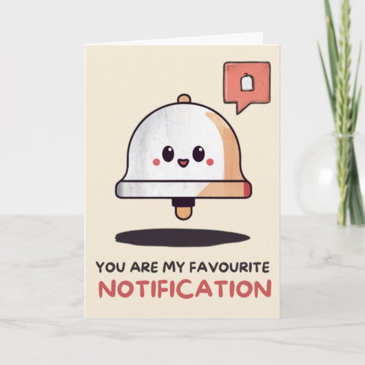 Happy Anniversary Cute Funny Notification Card Kaart (Voorkant)
