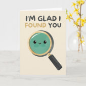 Happy Anniversary Cute Funny Simple Glass Card Kaart (Gele Bloem)