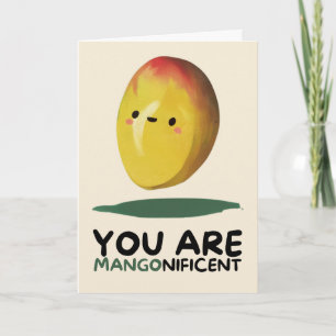 Happy Anniversary Cute Funny Simple Mango Card Kaart