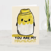 Happy Anniversary Cute Funny Simple Marker Card Kaart (Voorkant)