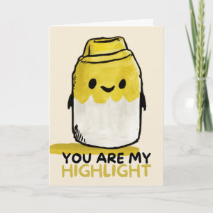Happy Anniversary Cute Funny Simple Marker Card Kaart