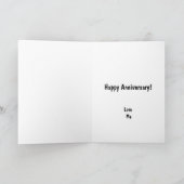 Happy Anniversary Cute Funny Simple Mint Card Kaart (Binnen)