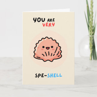 Happy Anniversary Cute Funny Simple Shell Card Kaart