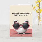 Happy Anniversary Cute Funny Simple Summer Card Kaart (Gele Bloem)