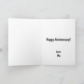 Happy Anniversary Cute Funny Simple Tomato Card Kaart (Binnen)