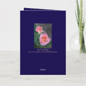 Happy Anniversary/Hearts and Roses Bedankkaart (Achterkant)