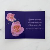 Happy Anniversary/Hearts and Roses Bedankkaart (Binnen)