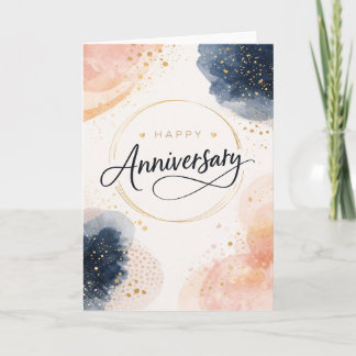 Happy Anniversary - modern Kaart