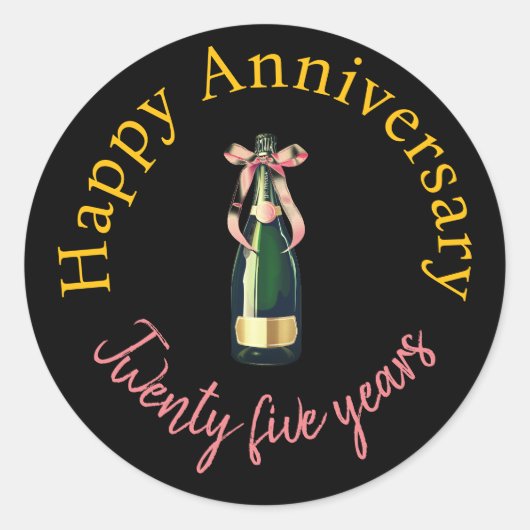 Happy anniversary stickers (Voorkant)