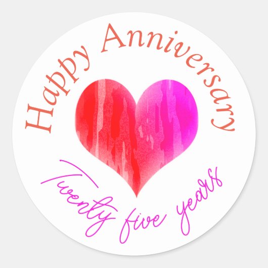 Happy anniversary stickers (Voorkant)
