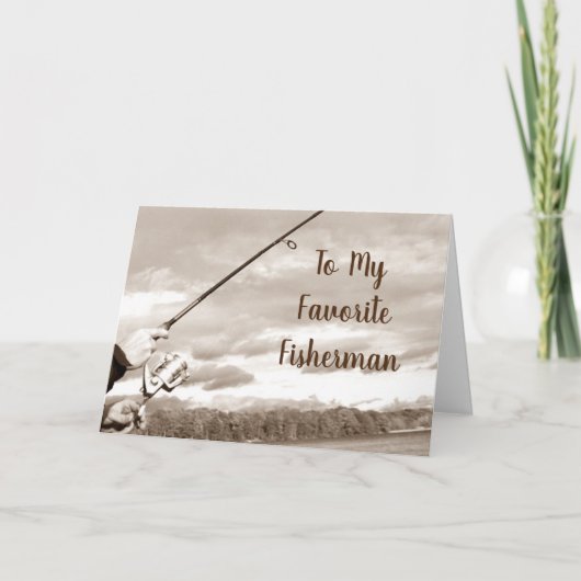 HAPPY ANNIVERSARY TO MY *FAVORITE FISHERMAN* KAART (Voorkant)