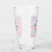 Happy anniversary wedding name date year pastel  glas (Links)
