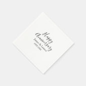 Happy anniversary wedding name date year simple mi servet (Hoek)