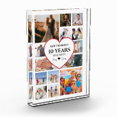 Happy Anniversary With Heart In Centre Photo Block Fotoblokken (Links)