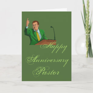 Happy Annivrsary-pastor Kaart