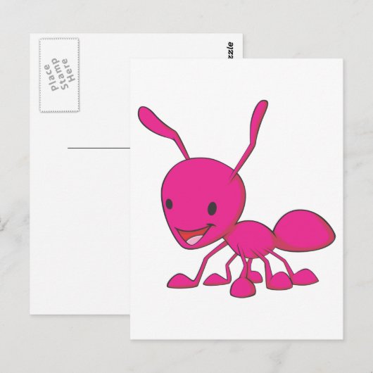 Happy Ant Briefkaart (Voorkant / Achterkant)