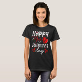 Happy Anti Valentine's Day Haters Heart Broken Sin T-shirt (Voorkant volledig)
