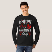 Happy Anti Valentine's Day Haters Heart Broken Sin T-shirt (Voorkant volledig)