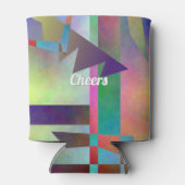 Happy Any Age Adult Birthday Abstract Pattern Blikjeskoeler (Achterkant)