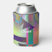 Happy Any Age Adult Birthday Abstract Pattern Blikjeskoeler (Blikje Achterkant)