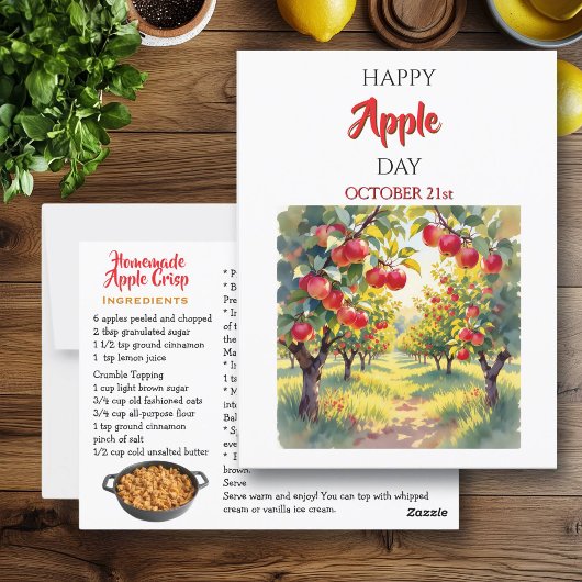 Happy Apple Day | 21 oktober Briefkaart