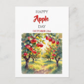 Happy Apple Day | 21 oktober Briefkaart (Voorkant)