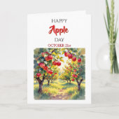 Happy Apple Day | October 21st Kaart (Voorkant)