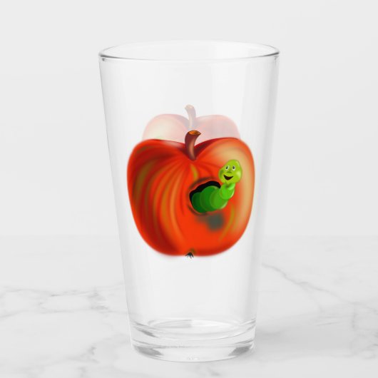 Happy Apple Glass Glas (Voorkant)